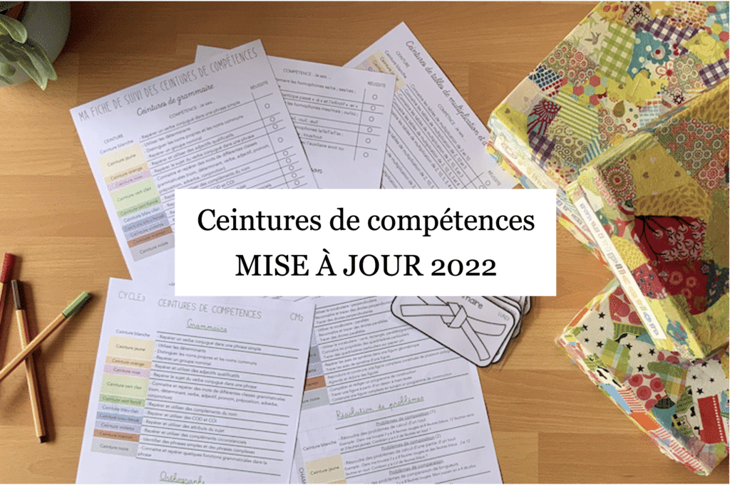 Ceintures de compétences fonctionnement