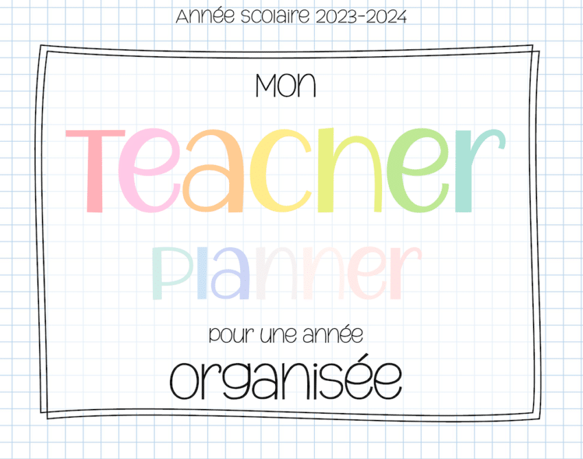 Cahier de la maîtresse / planner de l'enseignant, que choisir? – Chlo  maitresse and co